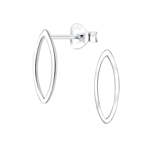 Kinder Ohrringe Marquise aus 925 Silber