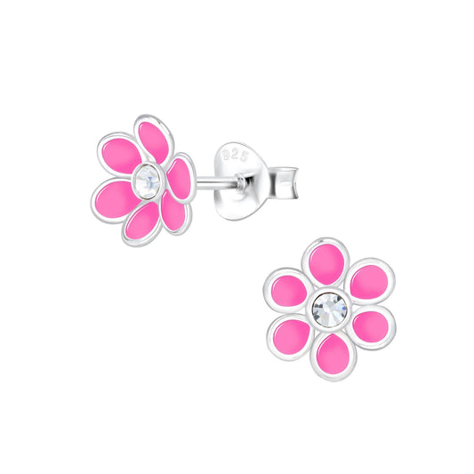 Mädchen Ohrringe Blumen aus 925 Silber