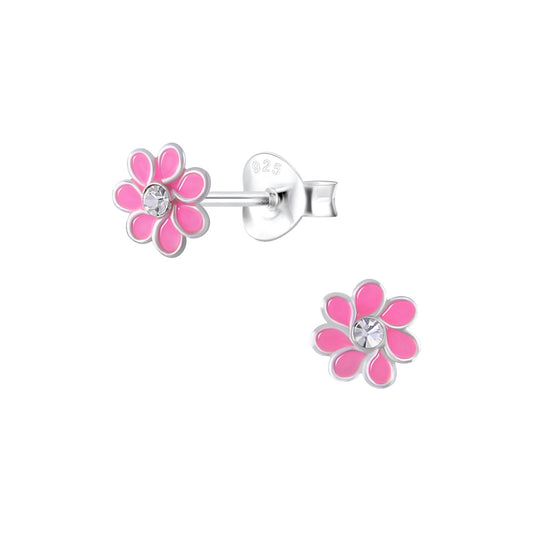 Mädchen Ohrringe Blumen aus 925 Silber