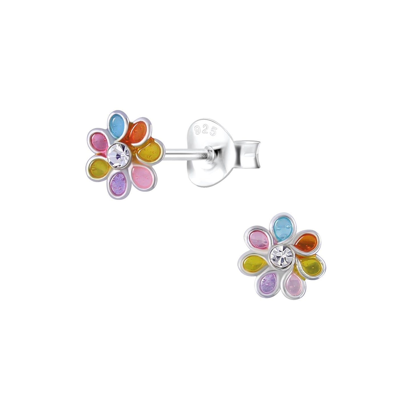 Mädchen Ohrringe Blumen aus 925 Silber