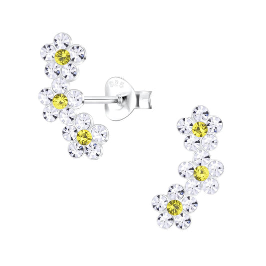 Mädchen Ohrringe Blumen aus 925 Silber