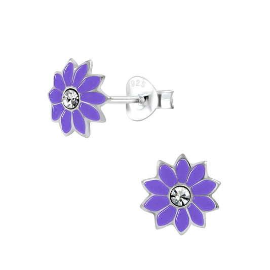 Mädchen Ohrringe Blumen aus 925 Silber