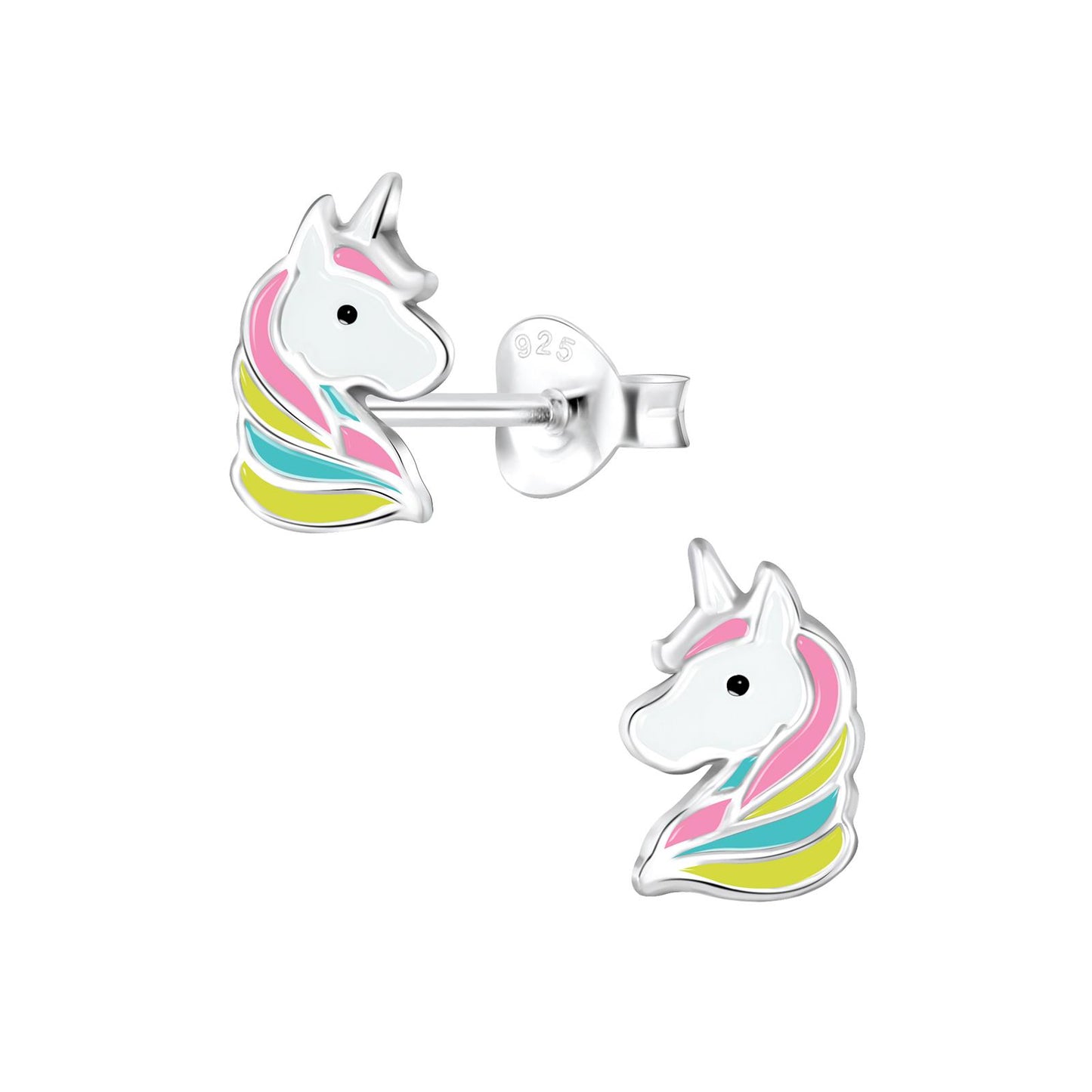 Girls' Unicorn Earrings made of 925 Silver