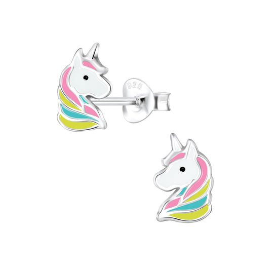 Girls' Unicorn Earrings made of 925 Silver
