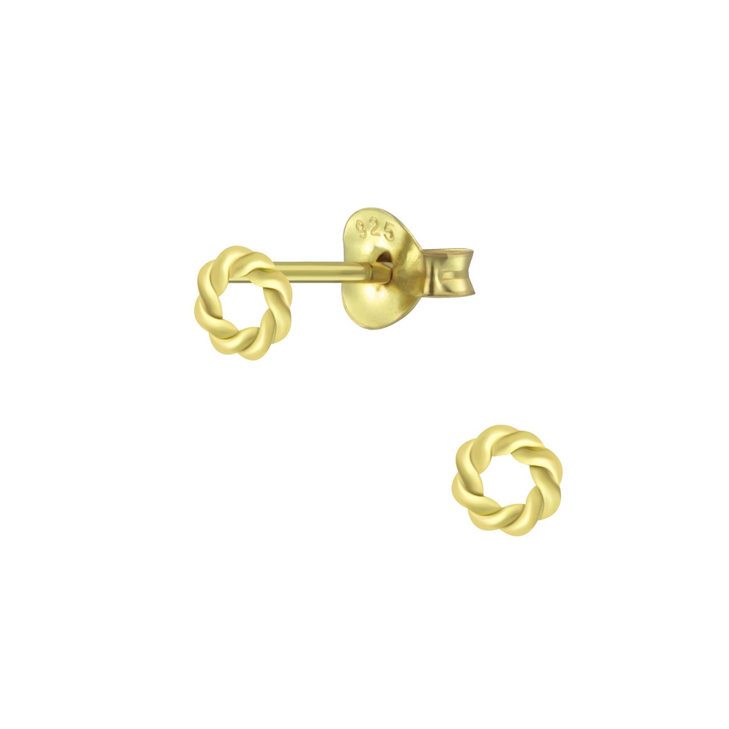 Kinder Ohrringe Runde aus 925 Silber