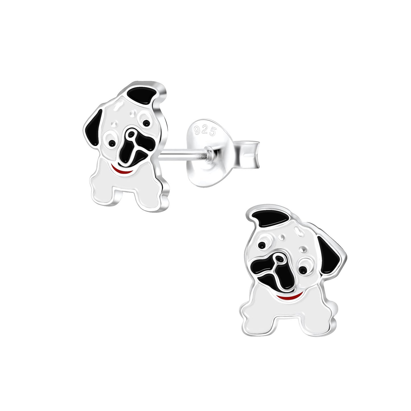Kinder Ohrringe Bulldoggen aus 925 Silber