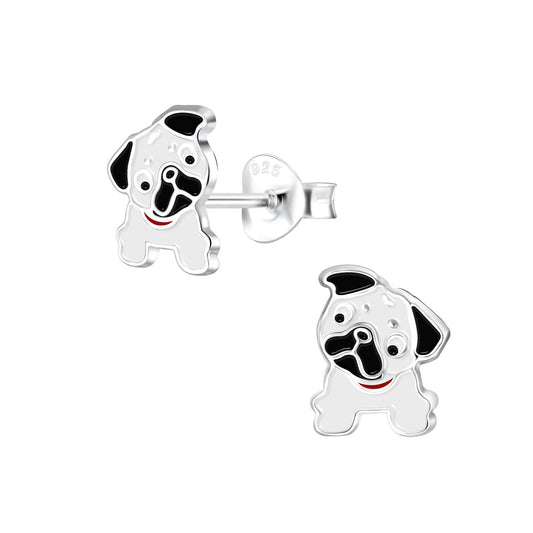 Kinder Ohrringe Bulldoggen aus 925 Silber