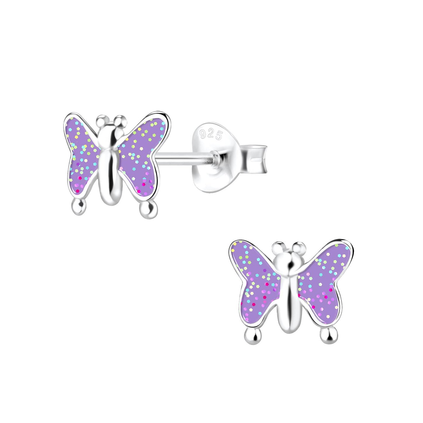 Mädchen Ohrringe Schmetterling aus 925 Silber