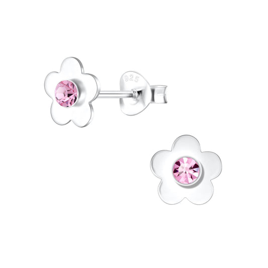 Mädchen Ohrringe Blumen aus 925 Silber