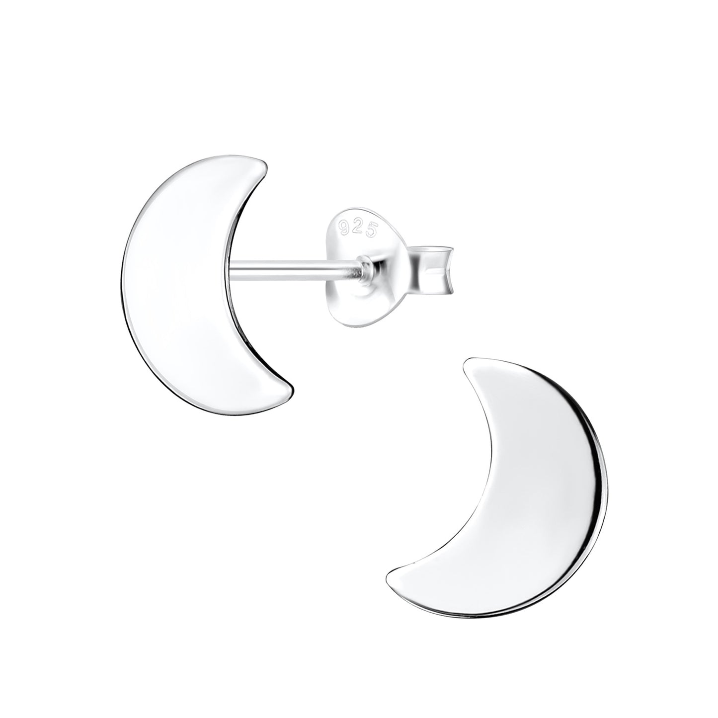 Kinder Ohrringe Mond aus 925 Silber