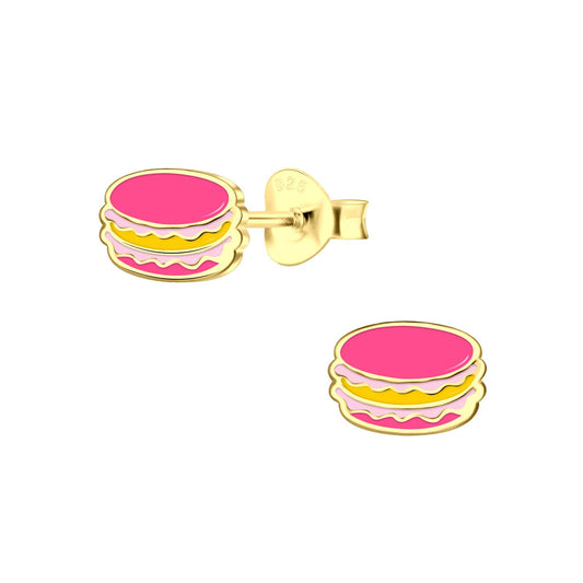 Children's Macaron Earrings made of 925 Silver