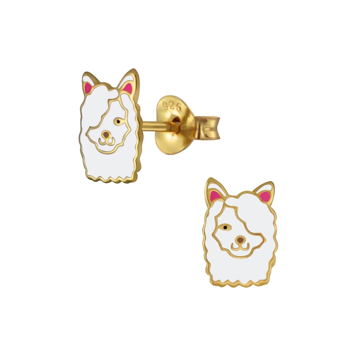 Kinder Ohrringe Lama aus 925 Silber