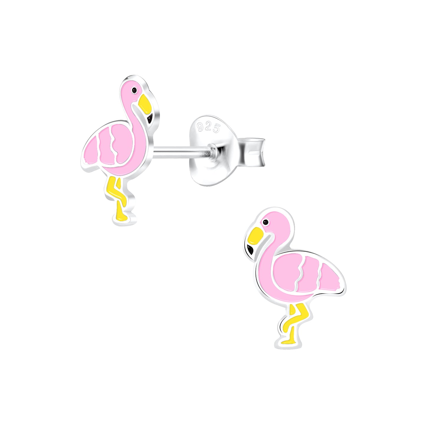 Kinder Ohrringe Flamingo aus 925 Silber