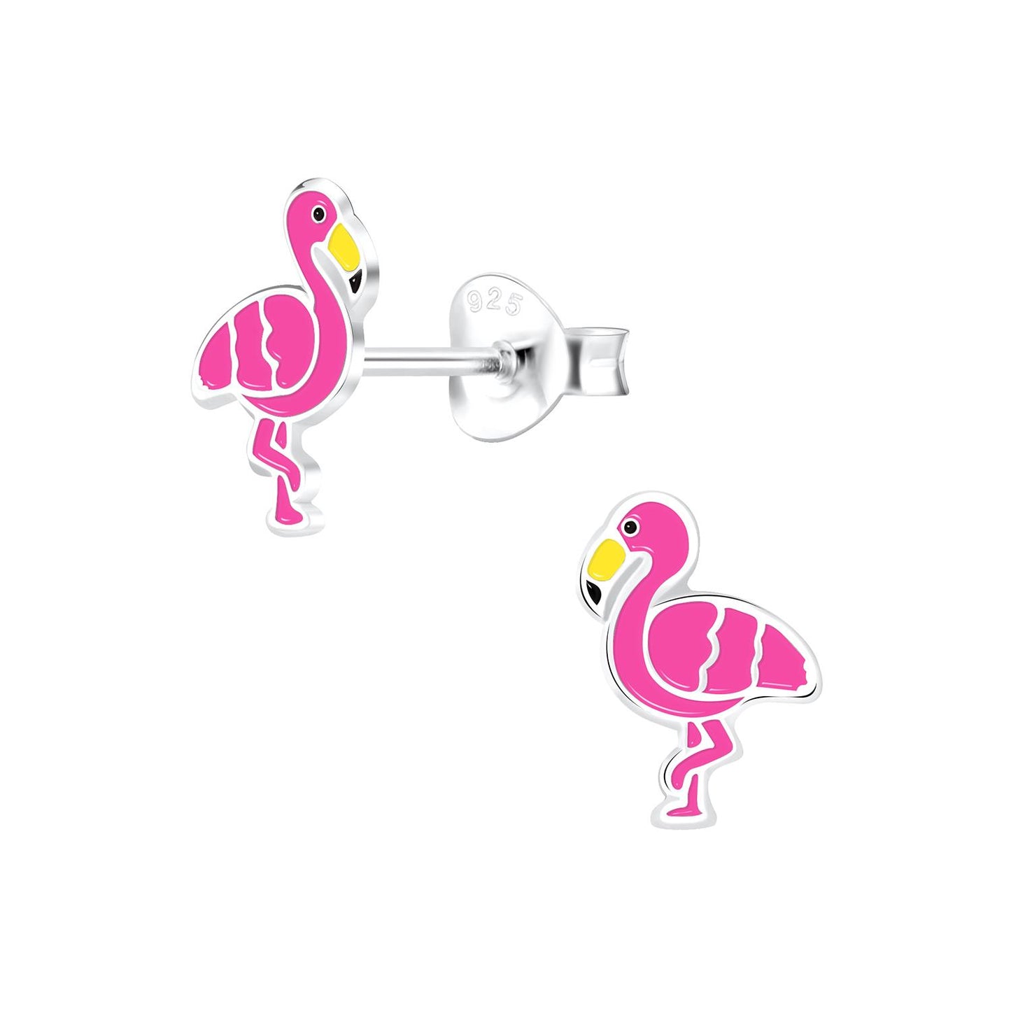 Kinder Ohrringe Flamingo aus 925 Silber