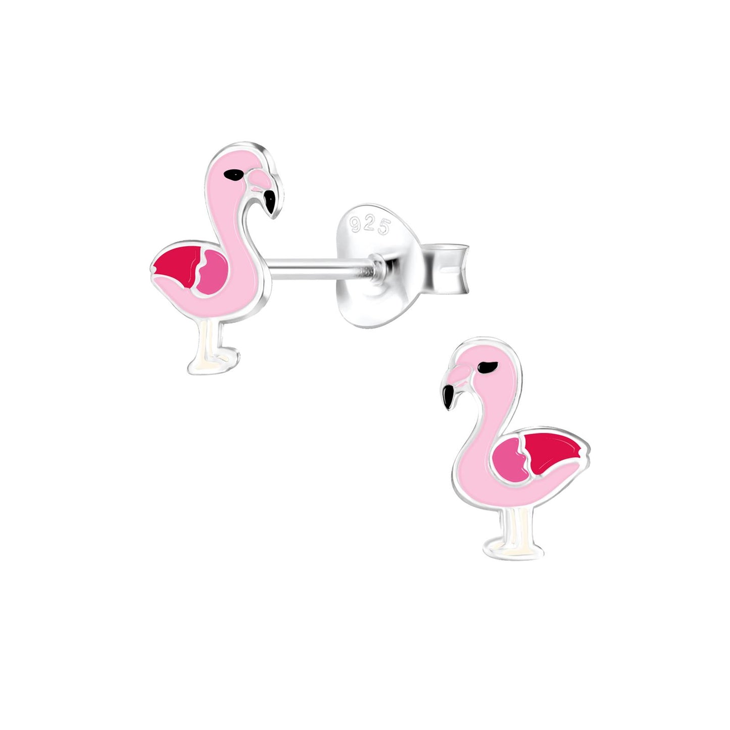 Kinder Ohrringe Flamingo aus 925 Silber