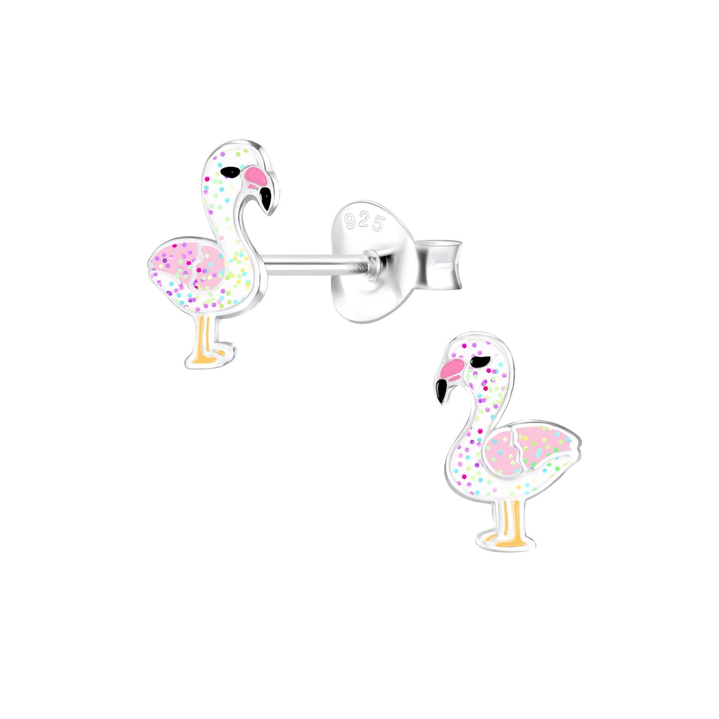 Kinder Ohrringe Flamingo aus 925 Silber