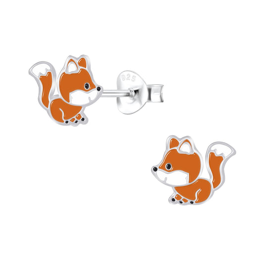 Kinder Ohrringe Fuchs aus 925 Silber