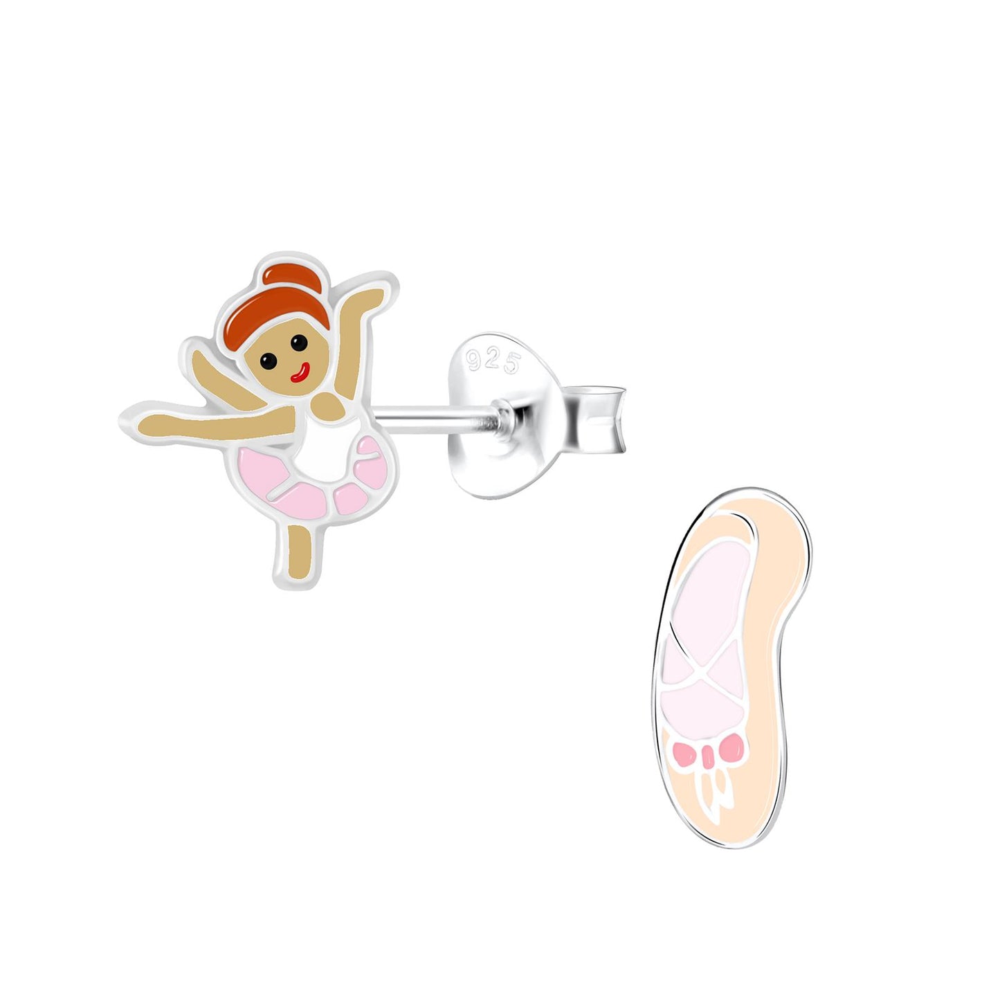 Kinder Ohrringe Ballerina Schuh aus 925 Silber