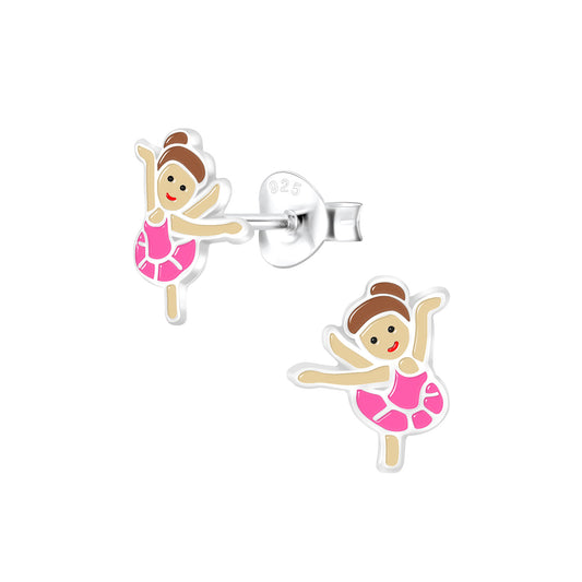 Kinder Ohrringe Ballerina aus 925 Silber