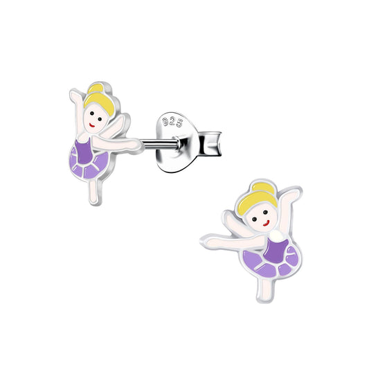 Kinder Ohrringe Ballerina aus 925 Silber