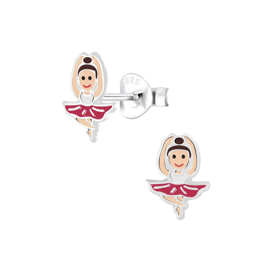 Kinder Ohrringe Ballerina aus 925 Silber