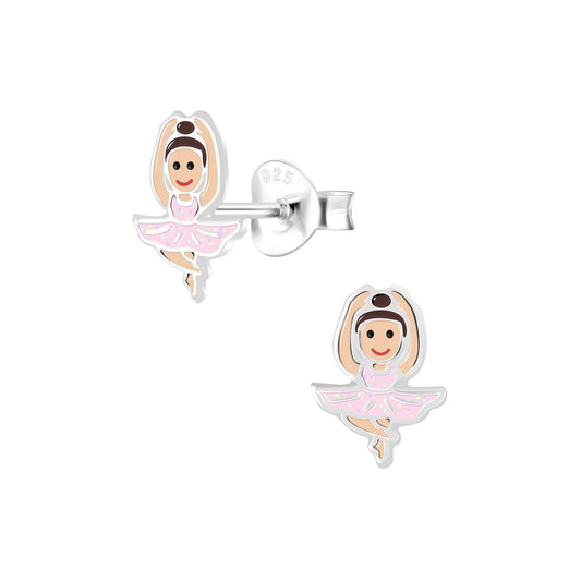 Kinder Ohrringe Ballerina aus 925 Silber