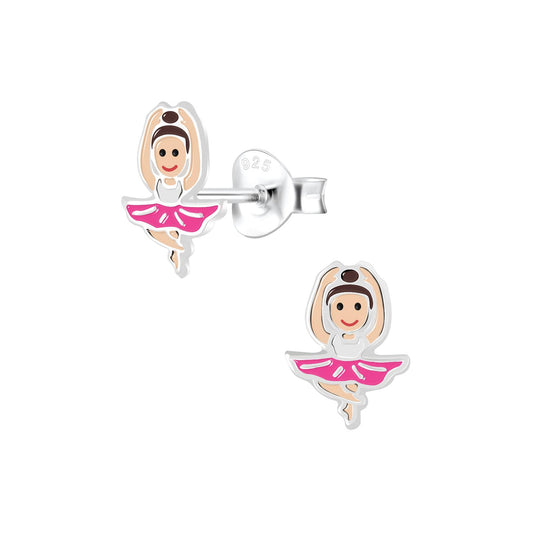 Kinder Ohrringe Ballerina aus 925 Silber