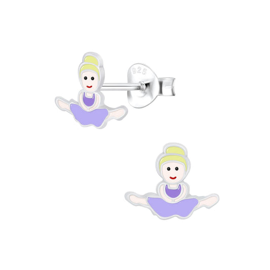 Kinder Ohrringe Ballerina aus 925 Silber