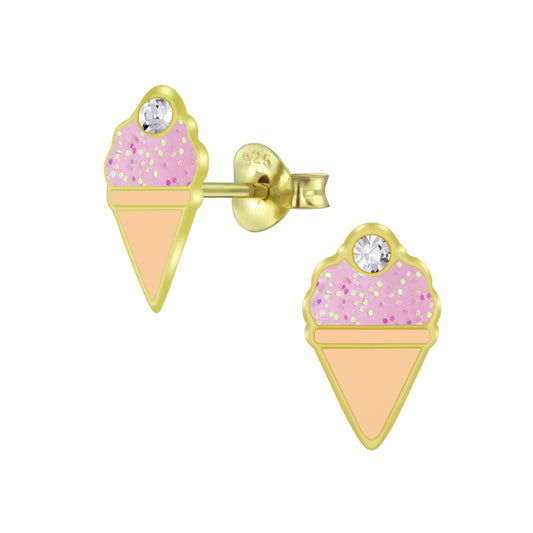 Children's Ice Cream Earrings made of 925 Silver