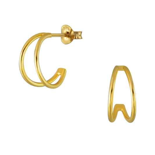 Kinder Creolen Halbcreolen aus 925 Silber