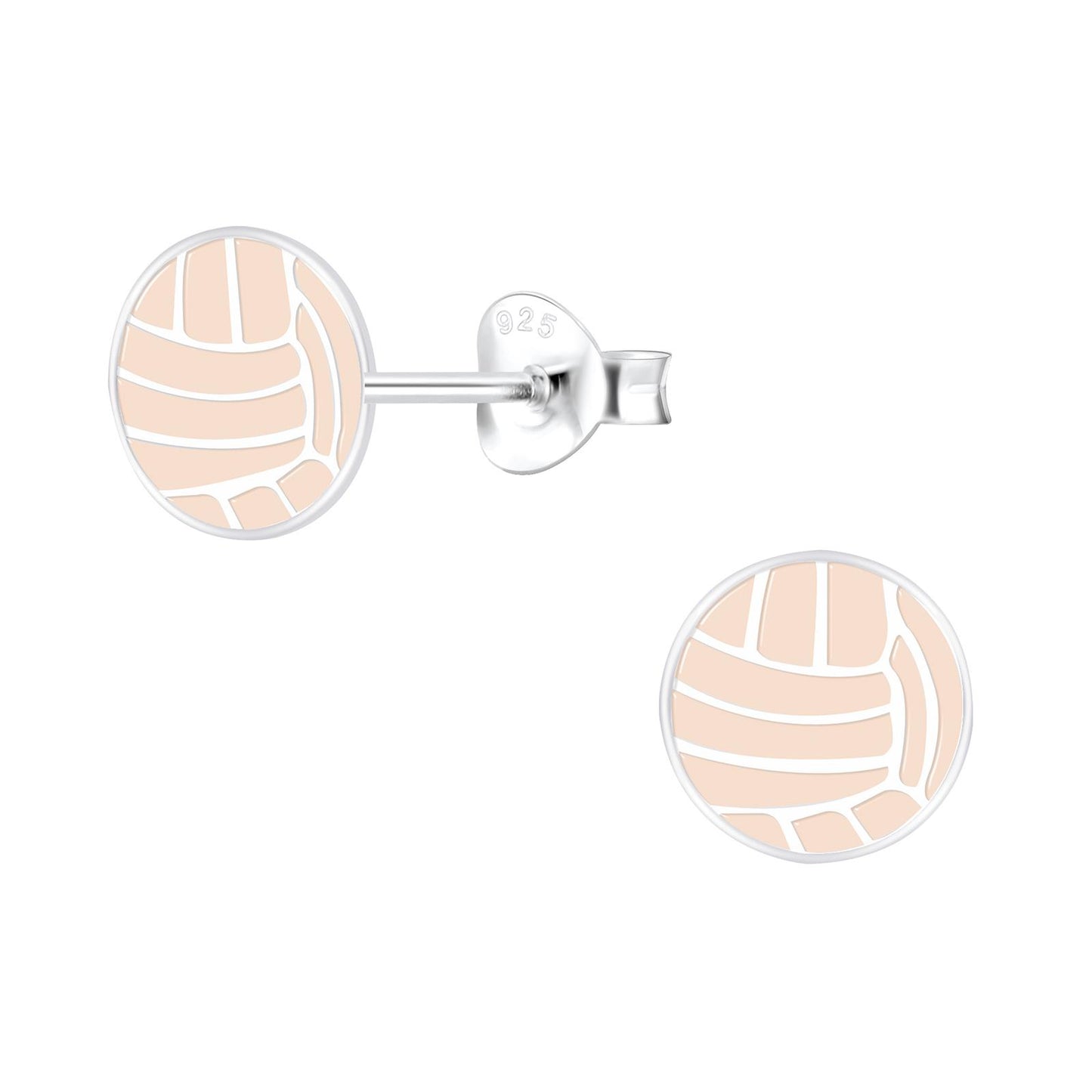 Kinder Ohrringe Volleyball aus 925 Silber
