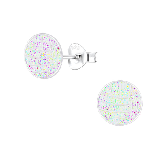 Kinder Ohrringe Volleyball aus 925 Silber