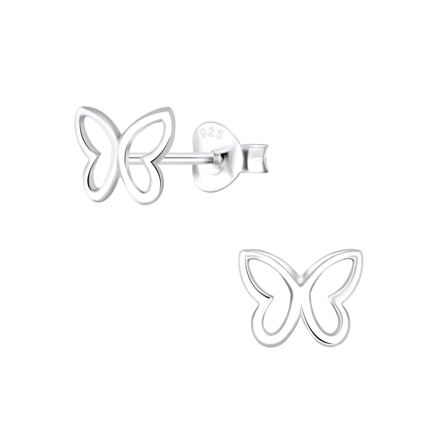 Mädchen Ohrringe Schmetterling aus 925 Silber
