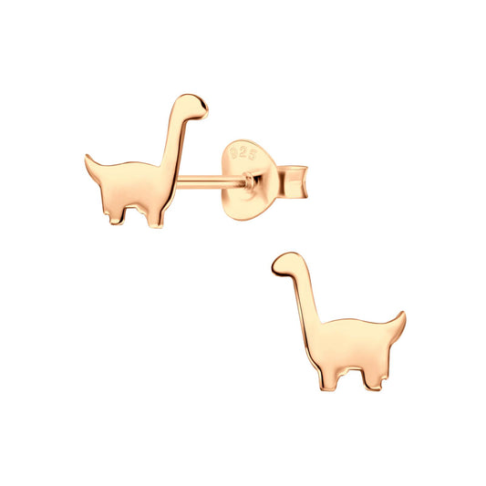 Jungen Ohrringe Brachiosaurus Dinosaurier aus 925 Silber