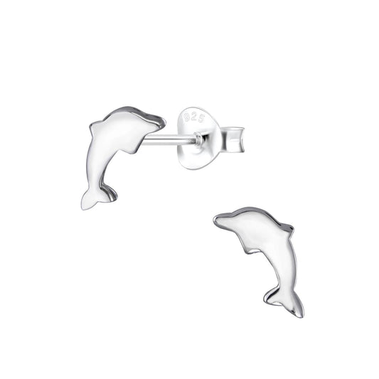 Kinder Ohrringe Delfin aus 925 Silber