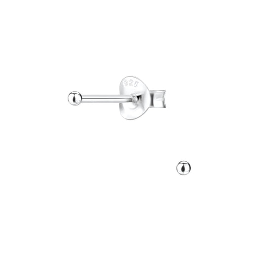 Kinder Ohrringe 1,5mm Ball aus 925 Silber