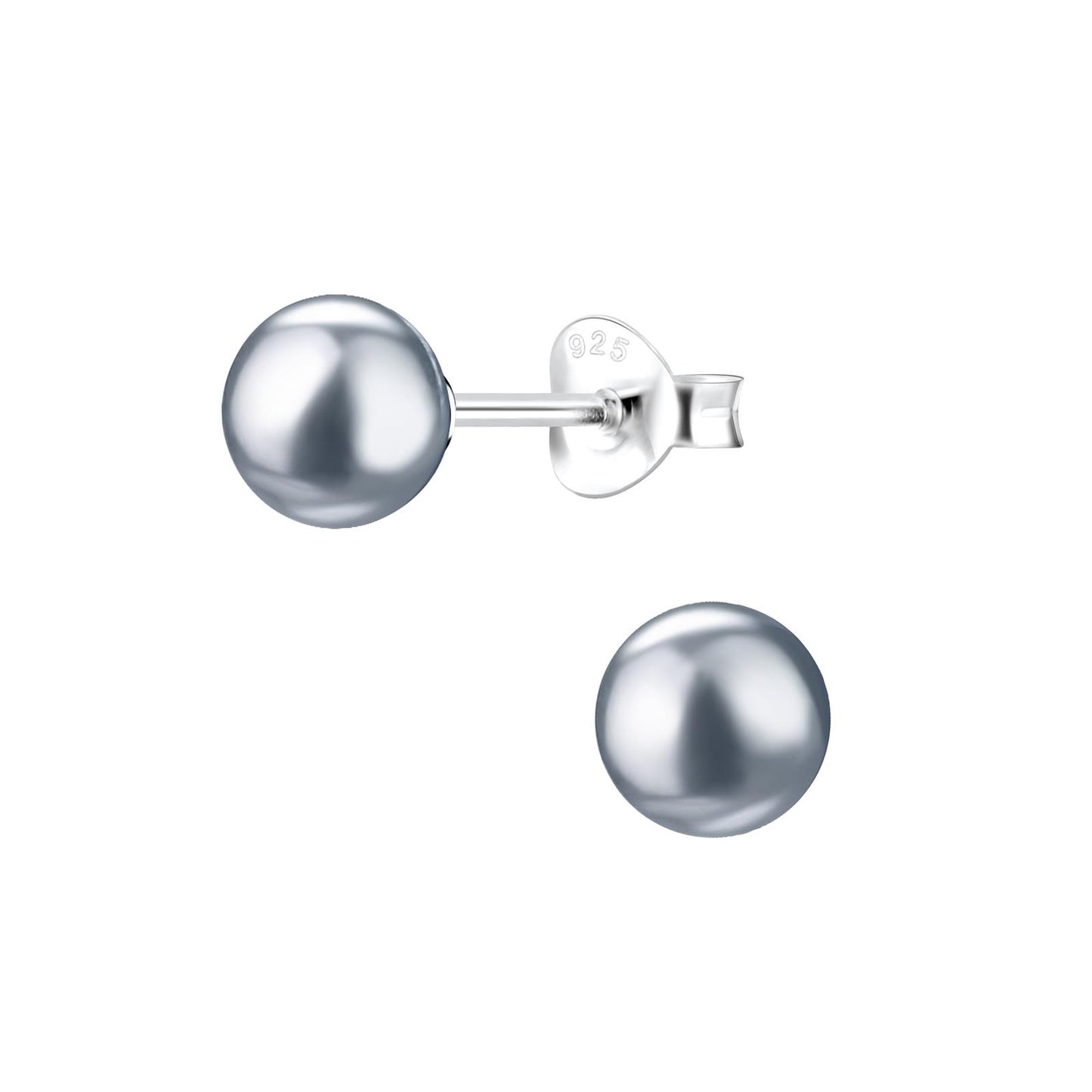 Kinder Ohrringe 6mm Perlen aus 925 Silber