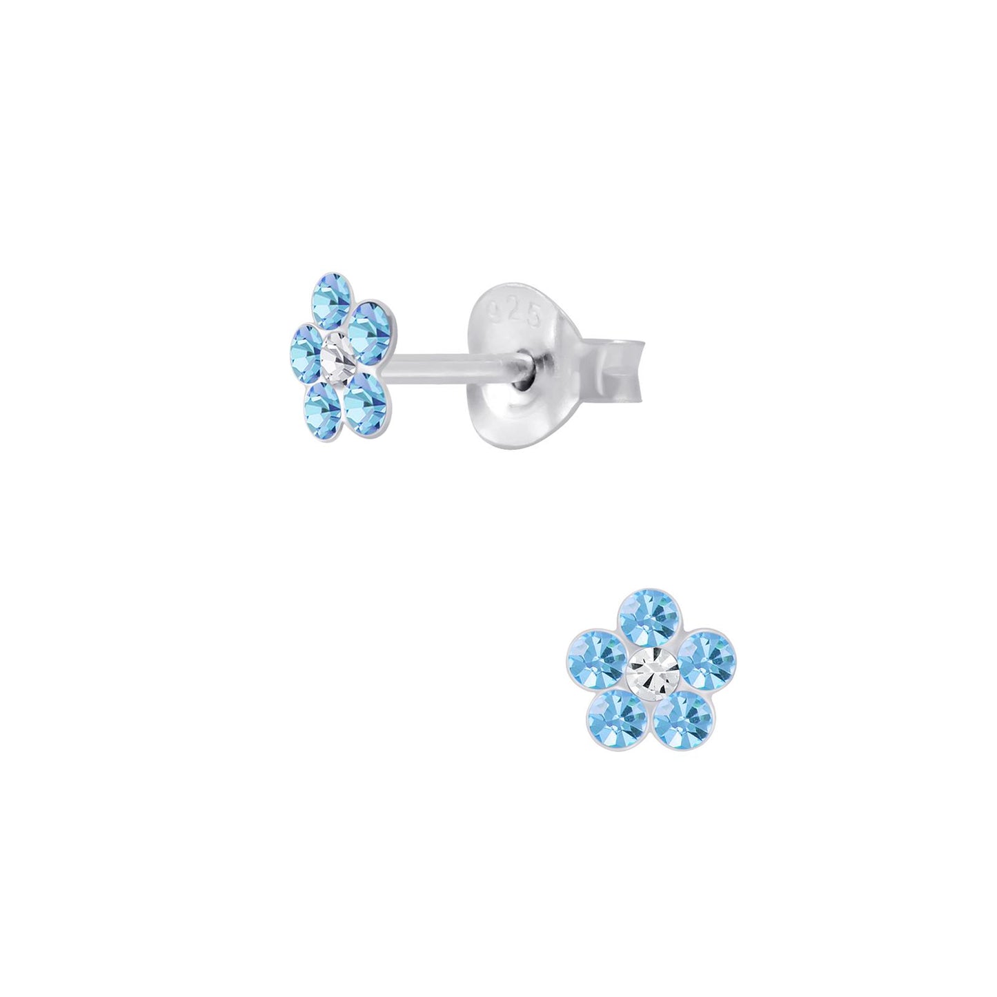 Mädchen Ohrringe Blumen aus 925 Silber