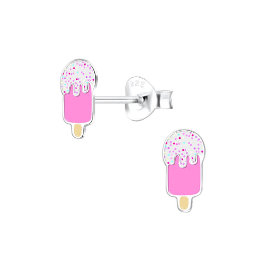 Kinder Ohrringe Eis aus 925 Silber