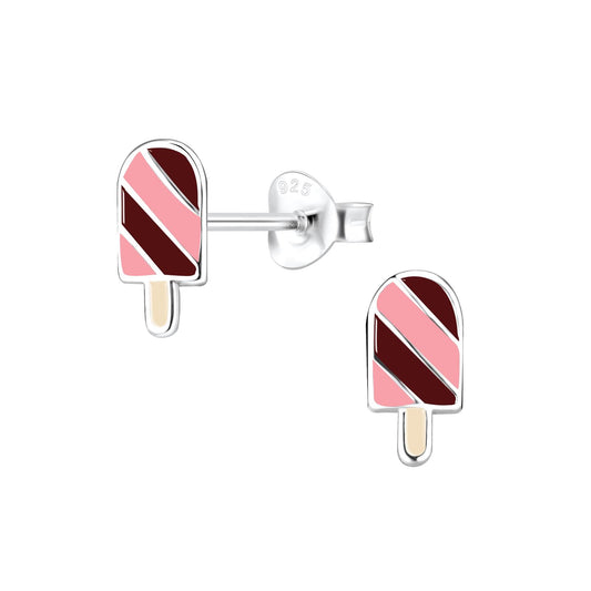 Kinder Ohrringe Eis aus 925 Silber