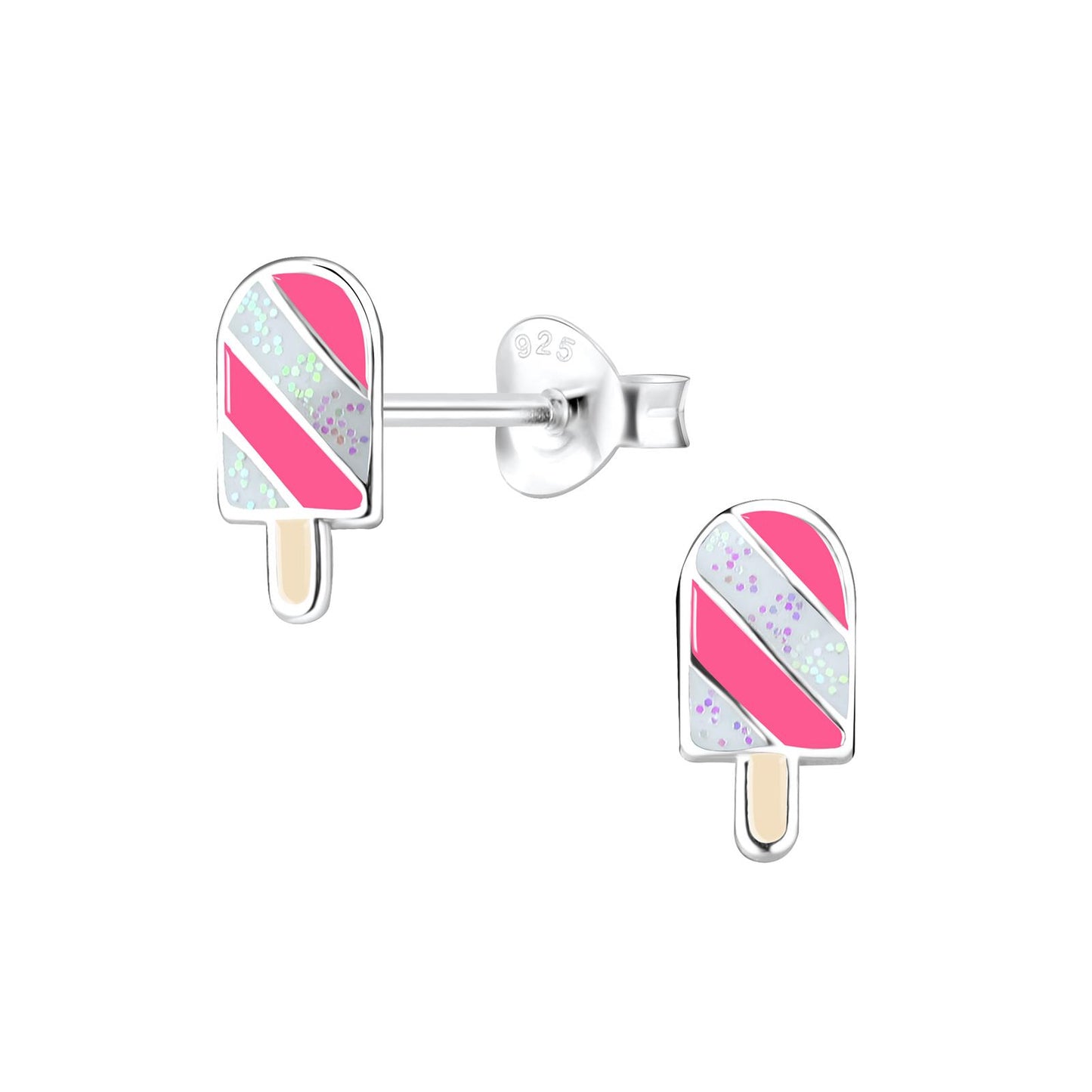 Kinder Ohrringe Eis aus 925 Silber