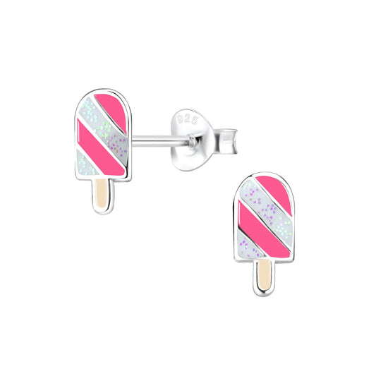 Kinder Ohrringe Eis aus 925 Silber