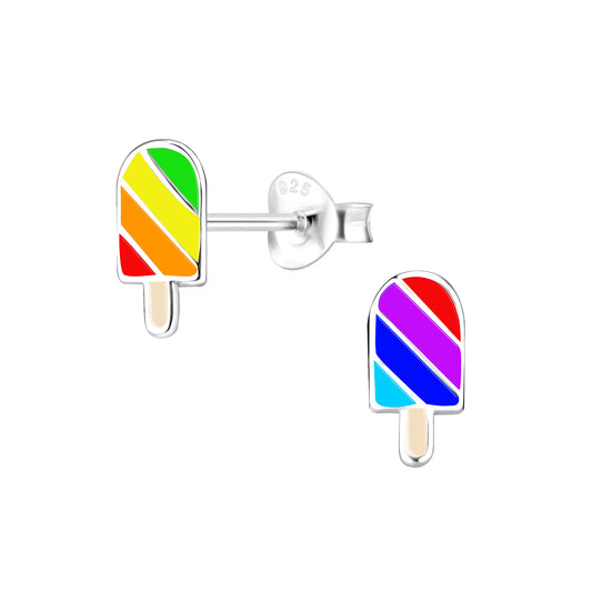 Kinder Ohrringe Eis aus 925 Silber