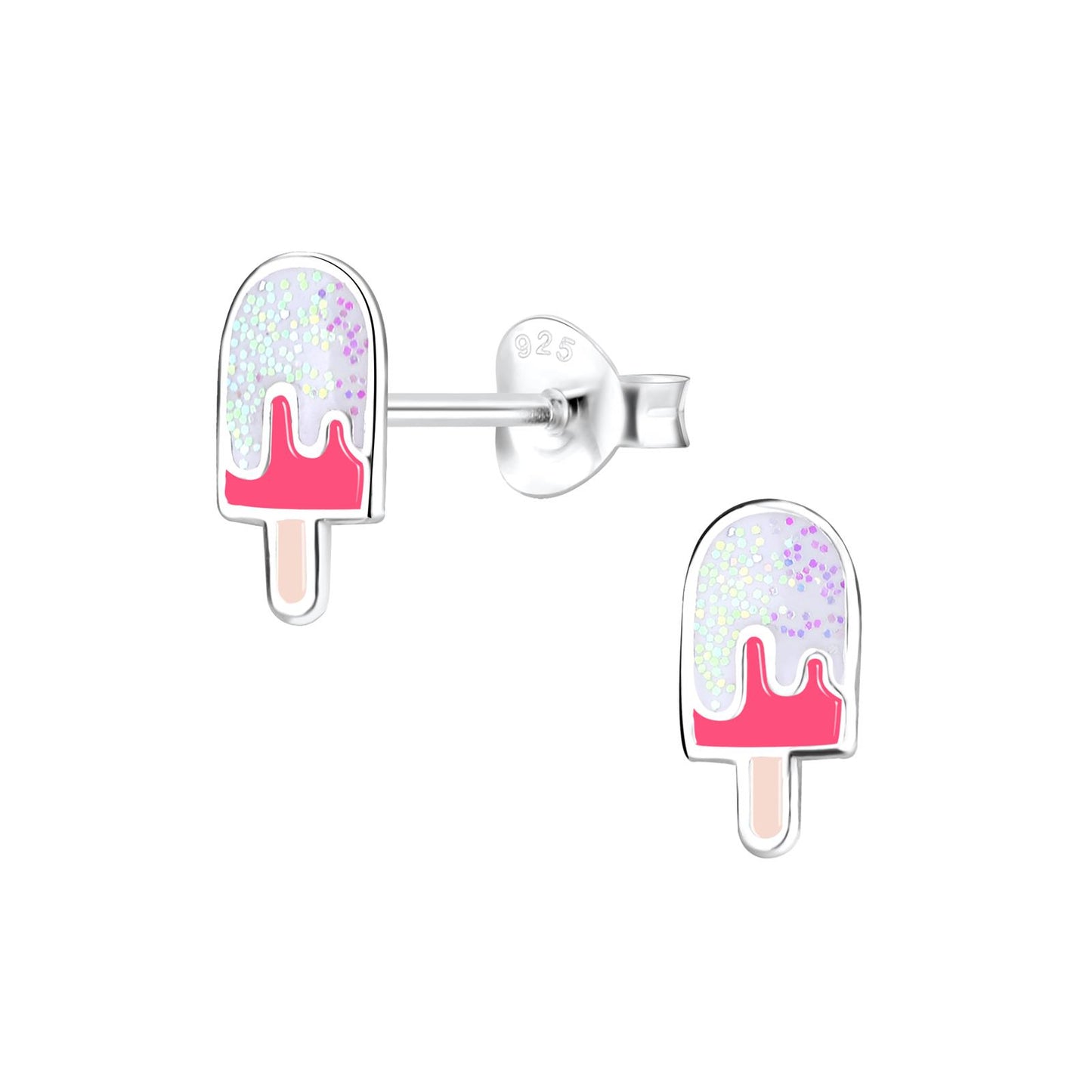 Kinder Ohrringe Eis aus 925 Silber