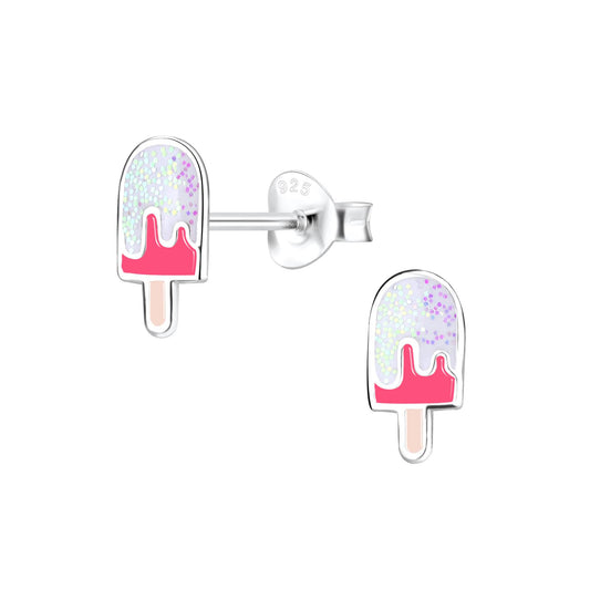 Kinder Ohrringe Eis aus 925 Silber