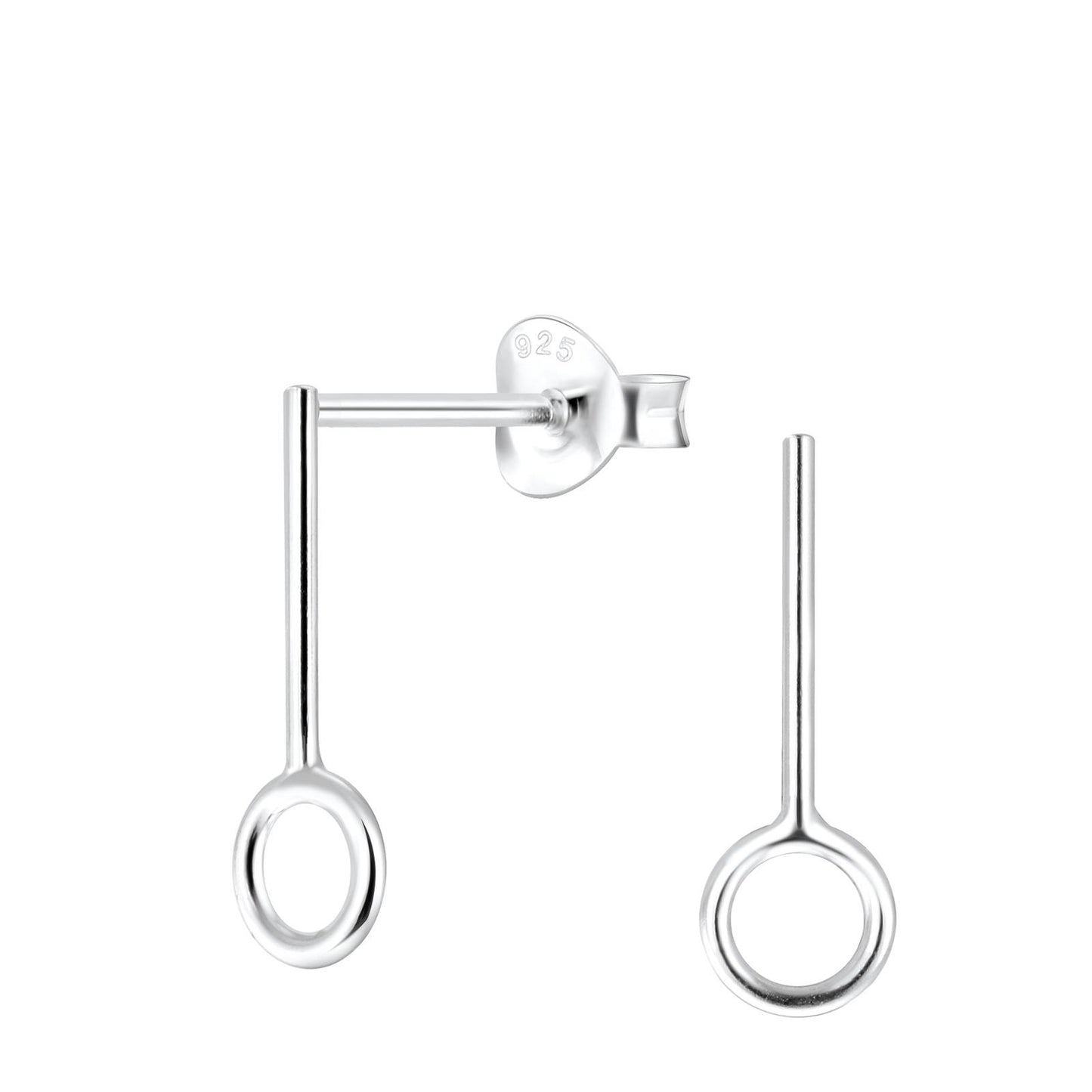 Kinder Ohrringe Geometrische aus 925 Silber