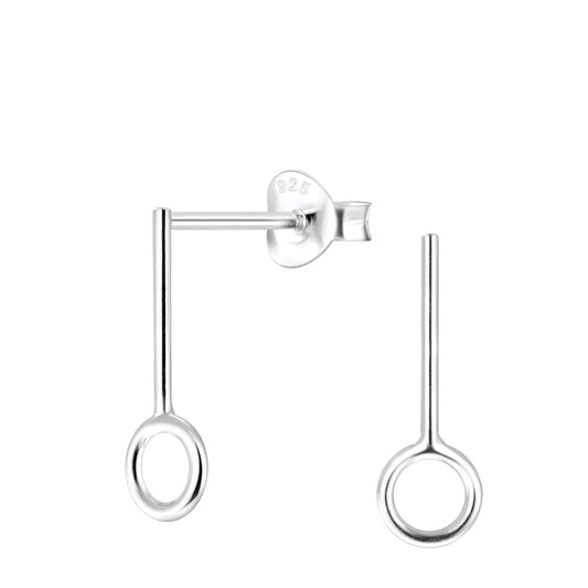 Kinder Ohrringe Geometrische aus 925 Silber