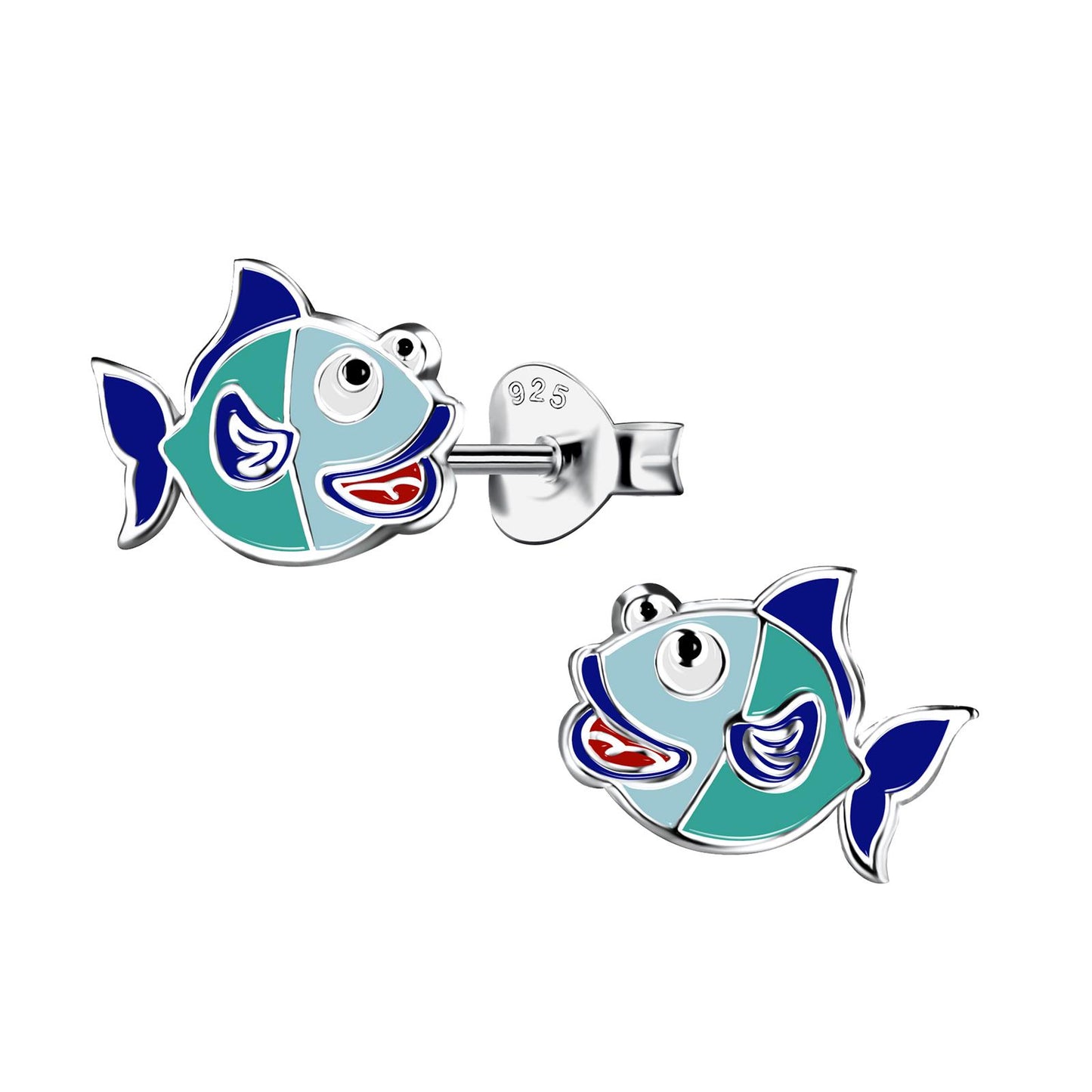 Kinder Ohrringe Fisch aus 925 Silber