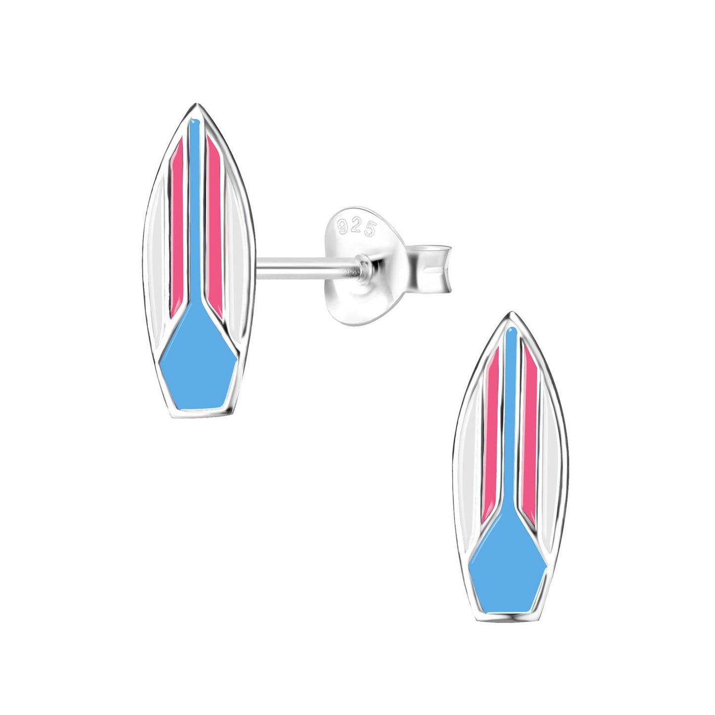 Kinder Ohrringe Surfboard aus 925 Silber