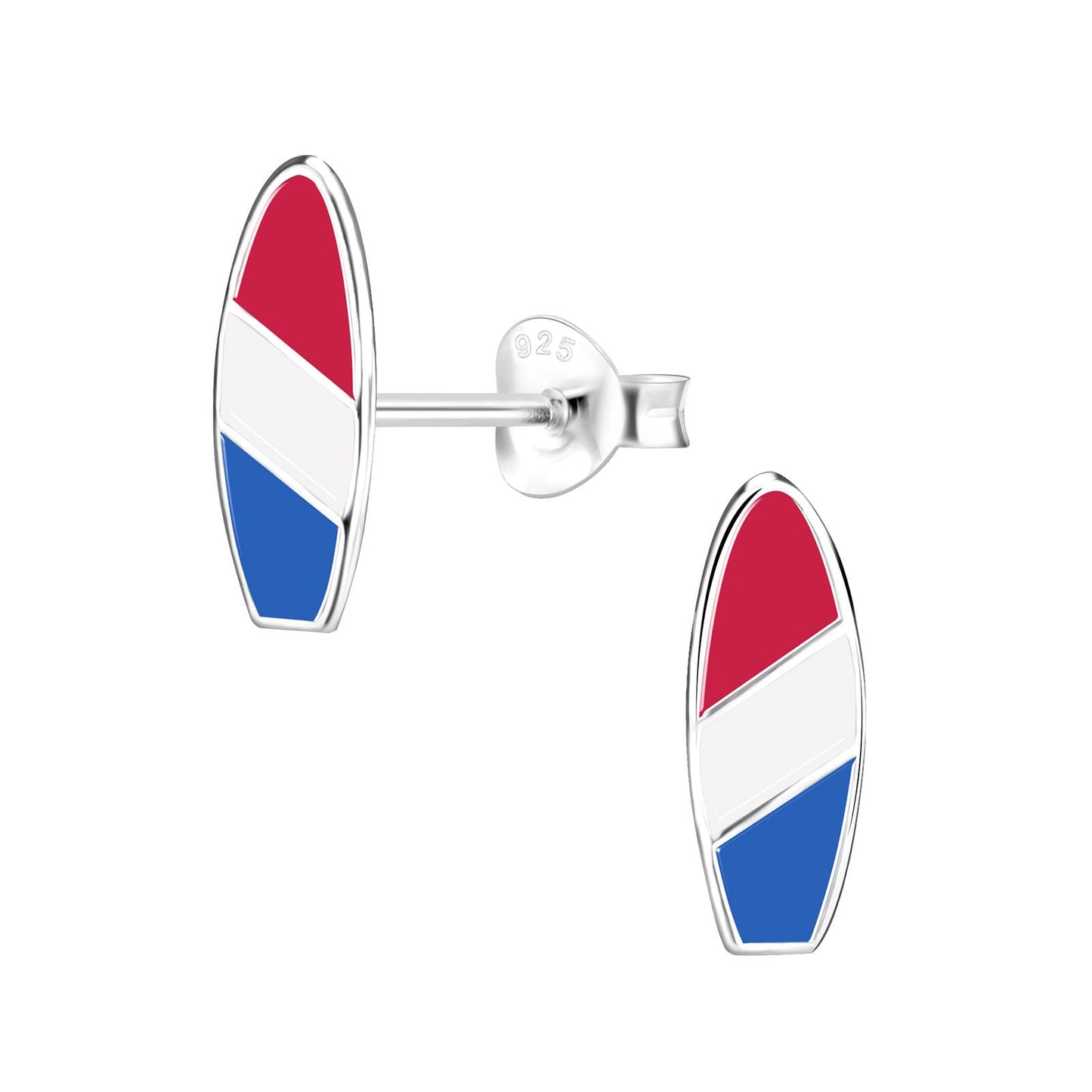 Kinder Ohrringe Surfboard aus 925 Silber